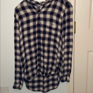 tunic length American Eagle flannel